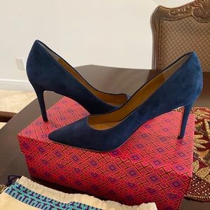 Authentic Tory Burch blue shade pumps